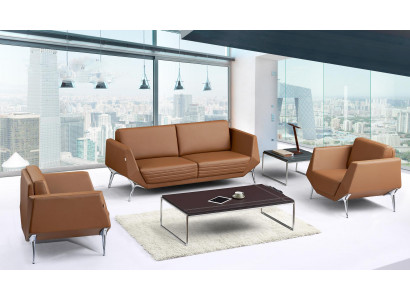 Kunstleder Chesterfield-Gartenmöbelset in Schwarz modern