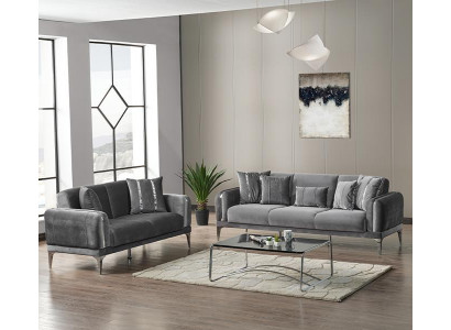 Sofagarnitur 3 2 Sitzer Wohnlandschaft Sofa Couch Polster Garnitur Sofas 2tlg.