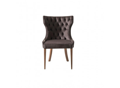 Designer Stuhl Luxus Lehnstuhl Polster Stühle Holz Sessel Wohn Ess Zimmer Neu