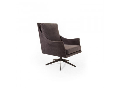 Stilvoll Funktionaler Sessel mit drehbarer Sitzschale und Metallgestell