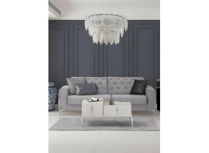 Zweisitzer Sofa 2 Sitzer Polstersofa Grau Couch Sofa Stoffsofa Design