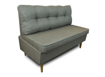 Sofa Doppelsofa Polsterung Couch Sitzcouch Mit Kissen Kariert 2 Sitzer