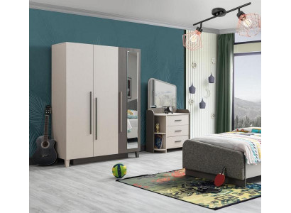 Kommode Kleiderschrank vielseitiges Möbelset für Stauraum Kinderzimmermöbel