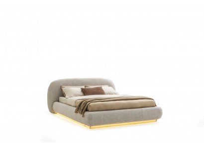 Schlafzimmer Bett 180x200 Beige Modernes Design Möbel Doppelbett Polsterbett