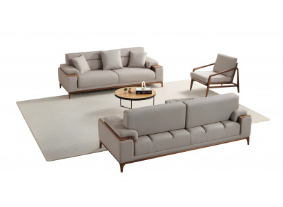 Wohnzimmersofa Polstersitzgruppe Loungegarnitur Sofa Kombination 3+3