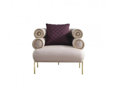 stilvolle  Sessel Hochwertige Lounge Designer Lehn Sessel 1 Sitzer  Polst