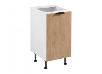 Unterer Küchenschrank Unterschrank Schrank Weiß-Beige Küche Küchenzeile