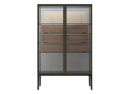 Vitrinenschrank Vitrine Schaukästchen Dekoschrank Sammlungsvitrine
