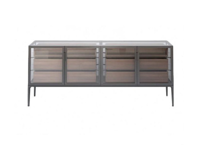 Vitrinenschrank Glasregal Vitrine Präsentationstisch Dekoschrank