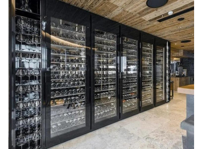 Weinschrank Vitrine Weinregal Glasschrank Weinkühlschrank Flaschenregal