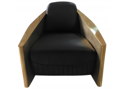 Designer Luxus Sessel – Eleganz aus Aluminium & Leder