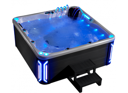 Outdoor-Spa Hot Tub Whirlpool Thermalwanne Whirlwanne Relaxpool 200X200 cm