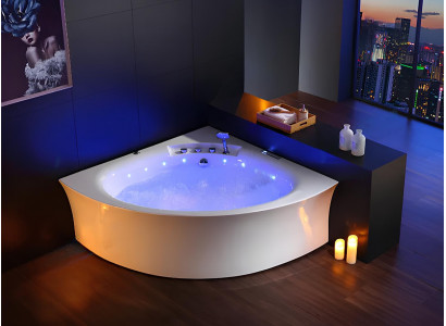 Badewanne Whirlpool Blubberbad Hydromassagewanne Spa-Bad Whirlwanne 155x155 cm