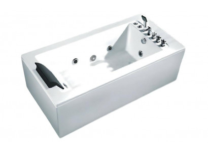 Bad Luxuswanne Whirlpool Badewanne Wellnesswanne Blubberbad Wanne 185x90 cm