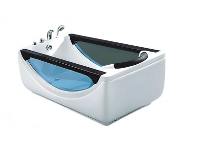 Badewanne Hydromassagewanne Whirlpool Blubberbad Spa-Bad Whirlwanne 180x85 cm