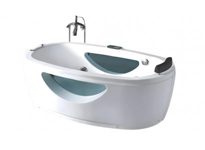Bad Luxuswanne Whirlpool Badewanne Wellnesswanne Blubberbad Wanne 182x100 cm