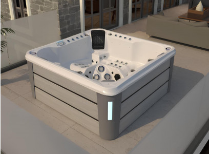Außenwhirlpool Whirlpool Blubberbad Relaxpool Outdoor-Spa Massagebad 200x200 cm