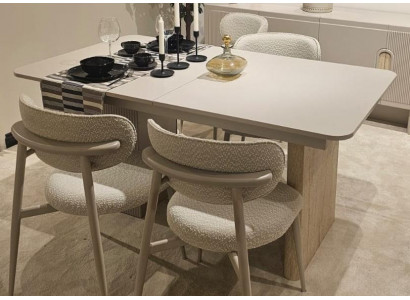 Beiger Esstisch Designer Ausziehbarer Tisch Moderner Küchentisch